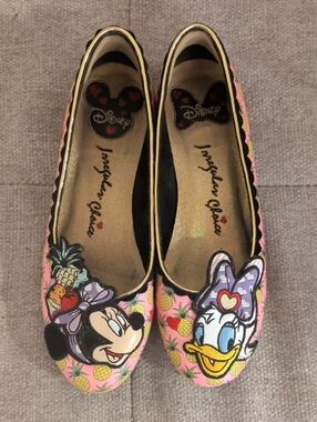Irregular Choice Disney Pink Minnie & Daisy Pineapple Flats